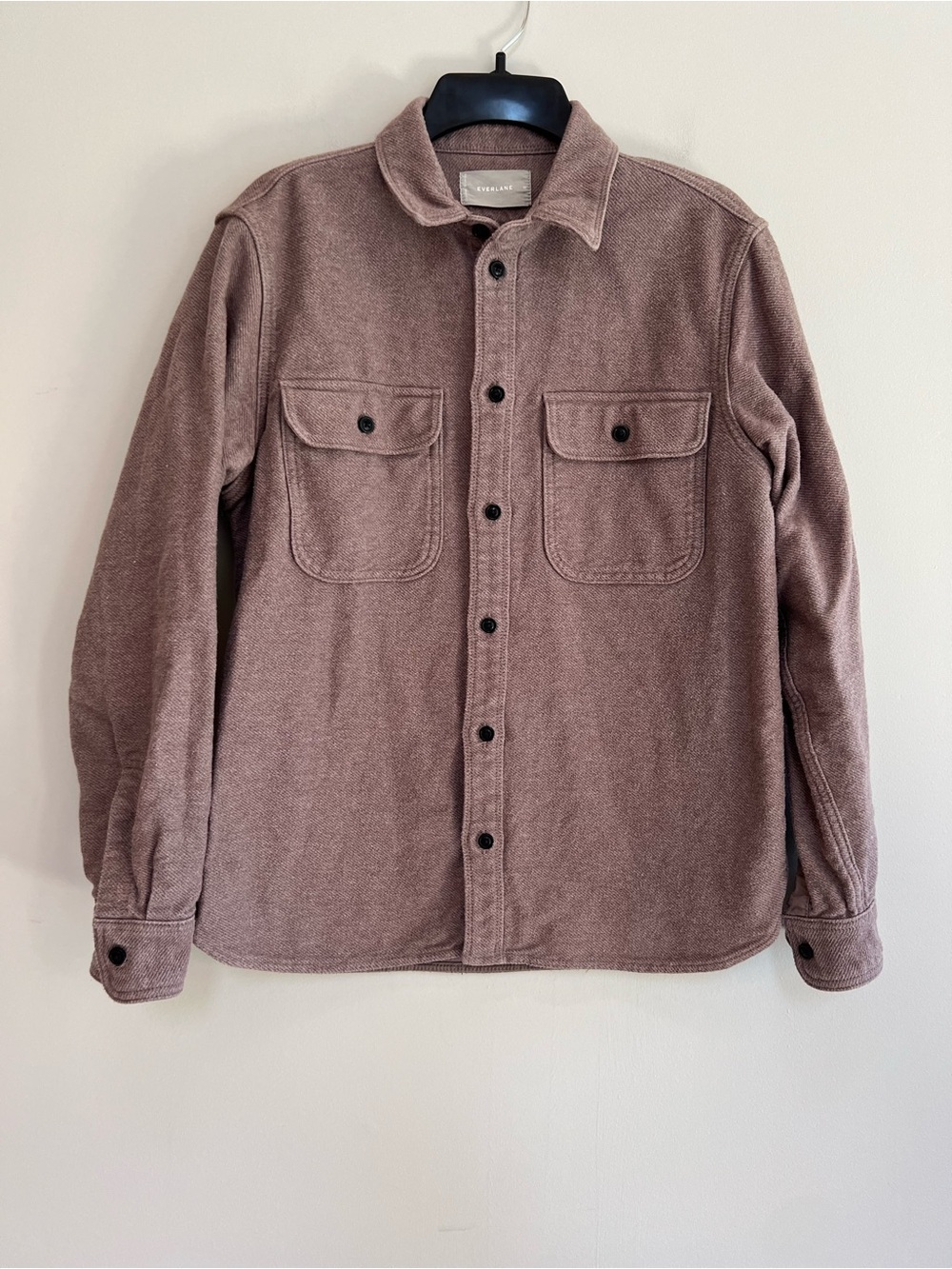 Everlane The Heavyweight Long Sleeve Cotton Button Down Relaxed Overshirt, M